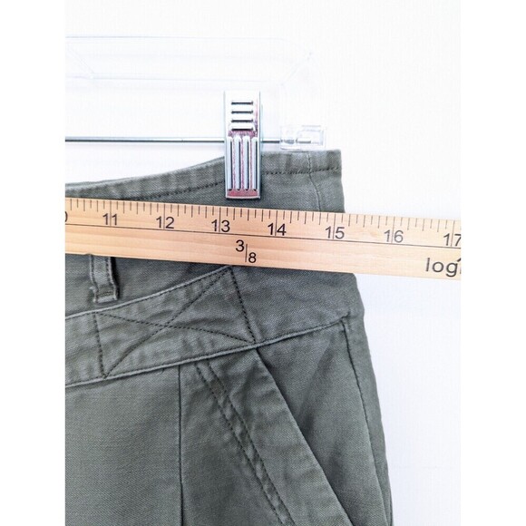 Frame Green Pants Womens Size 30 High Rise Cropped Trousers - Picture 12 of 14